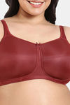 Zivame True Curv Padded Non Wired Full Coverage Minimiser Bra - Sundried Tomato — thumbnail 5